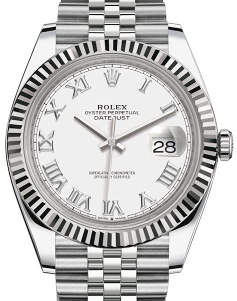 rolex datejust 41 white gold.